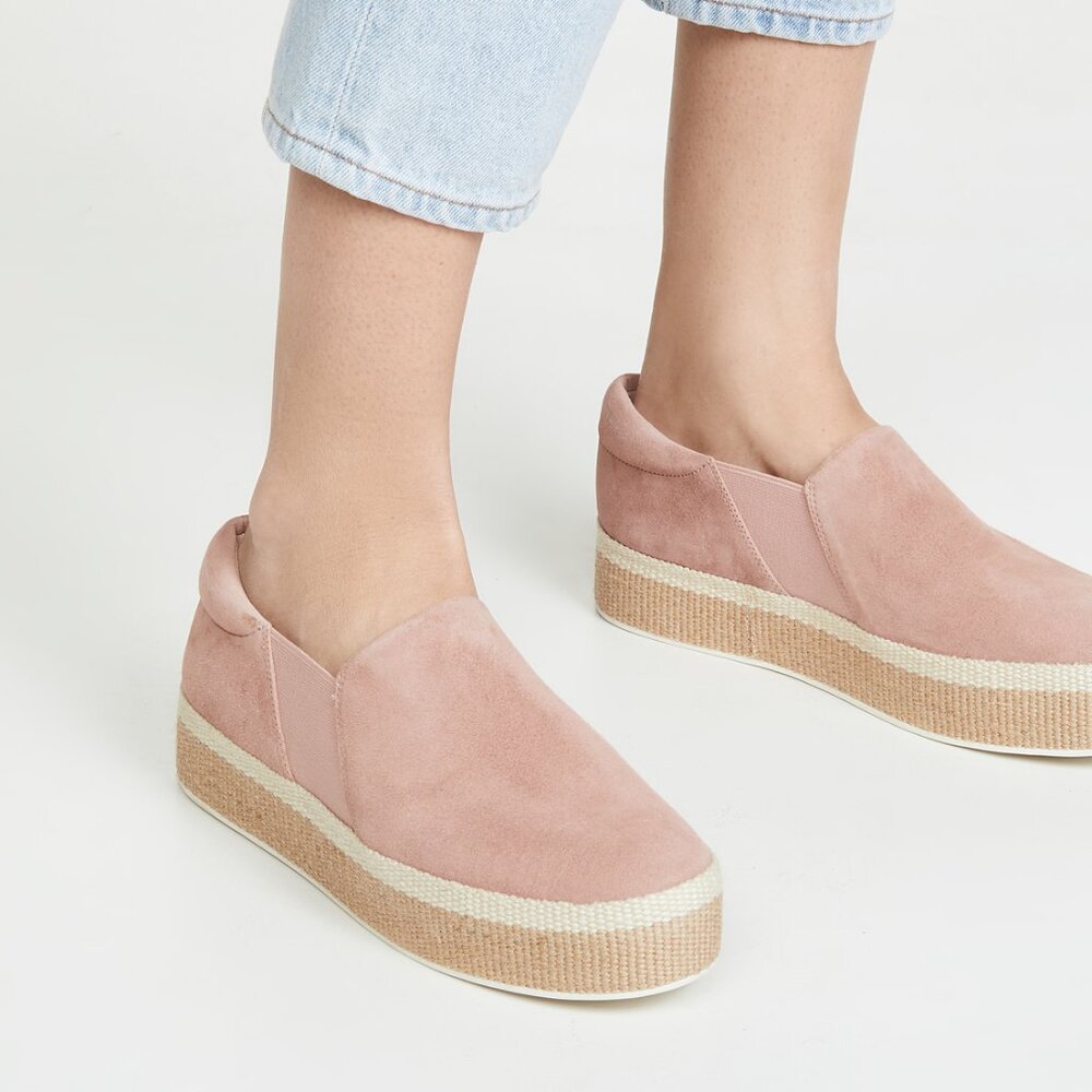 ✨ NWOB Vince Wilden Suede Espadrille Platform Sneakers Size 8, 10 ✨ - Picture 4 of 15